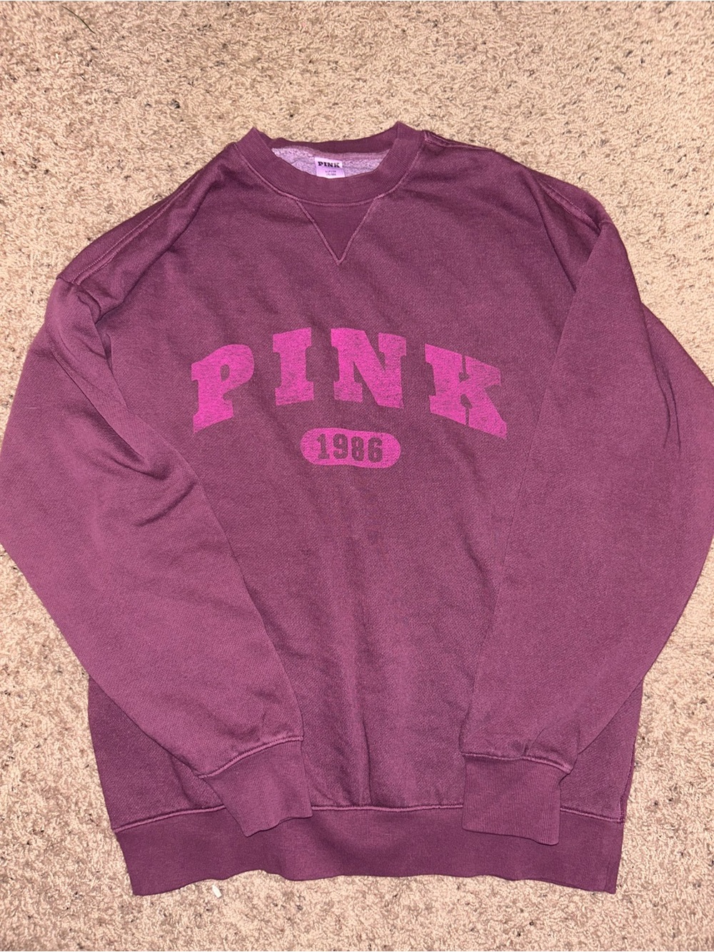VS Pink Maroon Sweatshirt